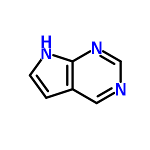 7H-吡咯并[2,3-D]嘧啶分子式结构图