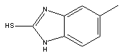 2-巯基-5-甲基苯并咪唑分子式结构图