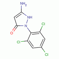 1-(2,4,6-三氯苯基)-3-氨基-5-吡唑酮分子式结构图