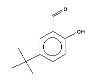 5-叔丁基水杨醛分子式结构图