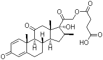 甲泼尼松半琥珀酸酯分子式结构图