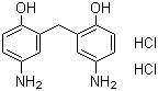 双-(5-氨基-2-羟基苯基)甲烷盐酸盐分子式结构图