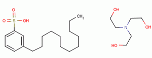 十二烷基苯磺酸与2,2'，2''-次氮基三乙醇（1：1）复方分子式结构图