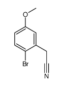 2-溴-5-甲氧基苯乙腈分子式结构图