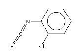 2-氯苯基硫代异氰酸酯分子式结构图