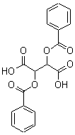 (-)-二苯甲酰-L-酒石酸分子式结构图