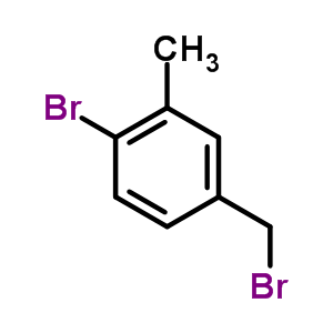 4-溴-3-甲基溴苄分子式结构图