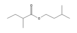 2-甲基丁酸异戊酯分子式结构图