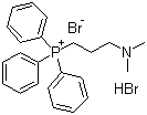 [3-(二甲基氨基)丙基]三苯基磷溴化物氢溴酸盐分子式结构图