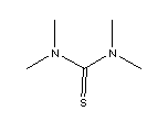 1,1,3,3-四甲基硫脲分子式结构图