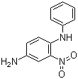 2-硝基-4-氨基二苯胺分子式结构图