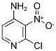2-氯-3-硝基-4-氨基吡啶分子式结构图