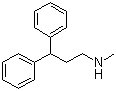 N-甲基-3,3-二苯基丙胺分子式结构图