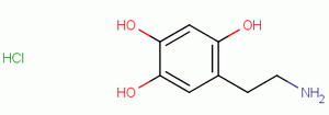 5-（2-氨基乙基）-4-羟基邻苯二酚盐酸盐分子式结构图