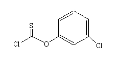 间氯苯基硫代氯甲酸酯分子式结构图