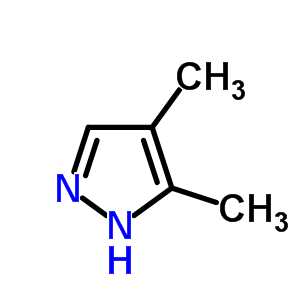 3,4-二甲基吡唑分子式结构图