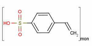 聚(苯乙烯磺酸)分子式结构图