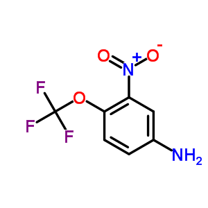 3-硝基-4-三氟甲氧基苯胺分子式结构图