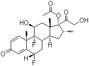 双氟美松醋酸酯分子式结构图