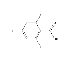 2,4,6-三氟苯甲酸分子式结构图