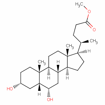 猪去氧胆酸甲酯分子式结构图