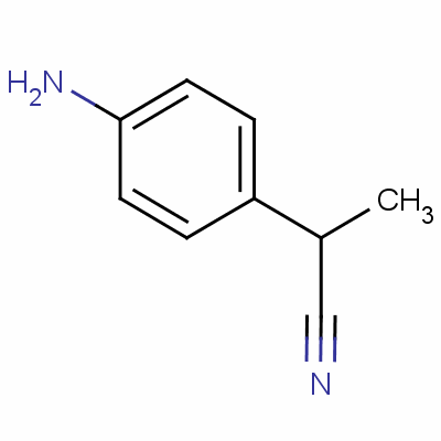 2-(4-氨基苯基)丙腈分子式结构图