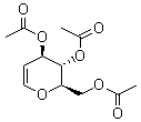 3,4,6-O-三乙酰基-D-葡萄糖烯分子式结构图