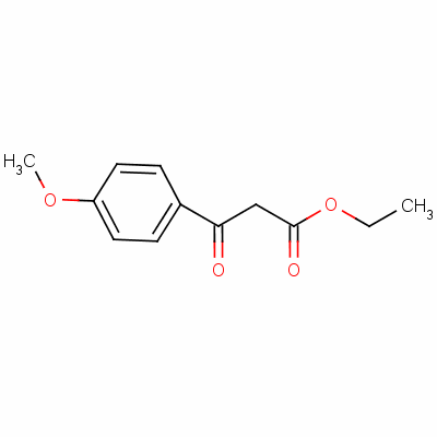 3-(4-甲氧苯基)-3-氧代丙酸乙酯分子式结构图