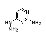 2-氨基-4-肼基-6-甲基嘧啶分子式结构图