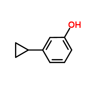 3-环丙基苯酚分子式结构图