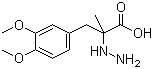 DL-3-(3,4-二甲氧基苯基)-2-甲基-2-肼基丙酸分子式结构图