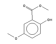 5-甲氧基水杨酸甲酯分子式结构图