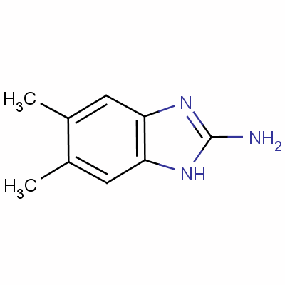 2-氨基-5,6-二甲基苯并咪唑分子式结构图