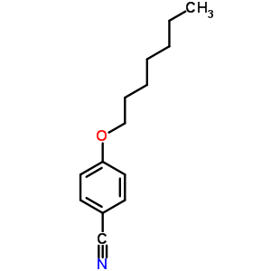 对庚氧基苄腈分子式结构图