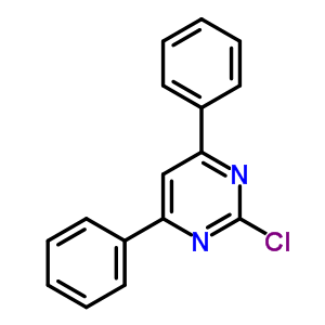 2-氯-4,6-二苯基嘧啶分子式结构图