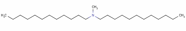 双十二烷基甲基叔胺分子式结构图