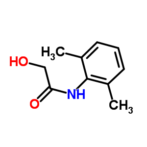 N-(2,6-二甲苯基)-2-羟基乙酰胺分子式结构图