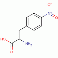 DL-对硝基苯丙氨酸分子式结构图