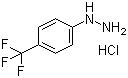 4-三氟甲基苯肼盐酸盐分子式结构图