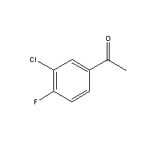 3-氯-4-氟苯乙酮分子式结构图