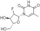 2'-氟胸苷分子式结构图