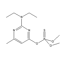 甲基嘧啶磷分子式结构图