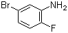 5-溴-2-氟苯胺分子式结构图