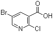 5-溴-2-氯烟酸分子式结构图