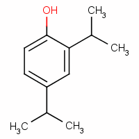 2,4-二异丙基苯酚分子式结构图