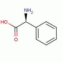 L-(+)-α-氨基苯乙酸分子式结构图