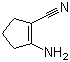 1-氨基-2-氰基-1-环戊烯分子式结构图