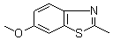 6-甲氧基-2-甲基苯并噻唑分子式结构图