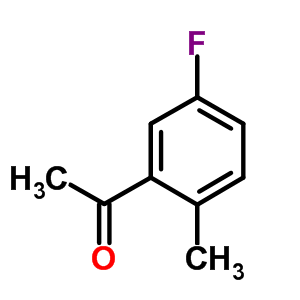 5'-氟-2'-甲基苯乙酮分子式结构图