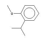 2-异丙基苯甲醚分子式结构图